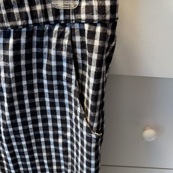 CHECKERED CROPPED BUSINESS CASUAL PANTS - Picture 3 of 4